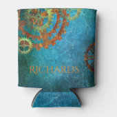 Personalisierte Steampunk-Uhrwerk Dosenkühler (Vorderseite)