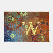 Personalisierte Steampunk-Uhrwerk Fußmatte (Vorderseite)