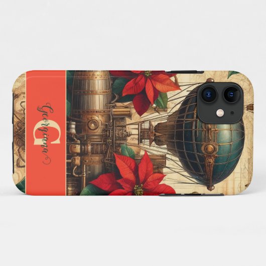 Personalisierte Steampunkfluggesellschaft mit Poin Case-Mate iPhone Hülle (Rückseite (Horizontal))