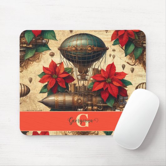 Personalisierte Steampunkfluggesellschaft mit Poin Mousepad (Mit Mouse)