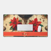 Personalisierte Steampunkfluggesellschaft mit Poin Schreibtischunterlage (Tastatur & Maus)