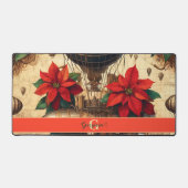 Personalisierte Steampunkfluggesellschaft mit Poin Schreibtischunterlage (Vorderseite)