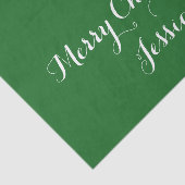 Personalisierte Stechpalme verlässt Seidenpapier (Ausschnitt)