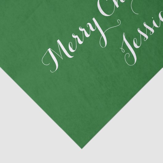 Personalisierte Stechpalme verlässt Seidenpapier (Ausschnitt)