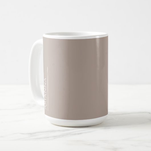 Personalisierte Steinfarbe Kaffeetasse (Vorderseite Links)