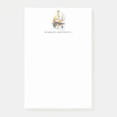 Personalisierte Stelle | Rustikale Herbstkiefern Post-it Klebezettel (Vorderseite)