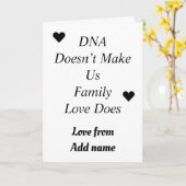 Personalisierte Step-Eltern- oder Kinderkarte Karte (Gelbe Blume)