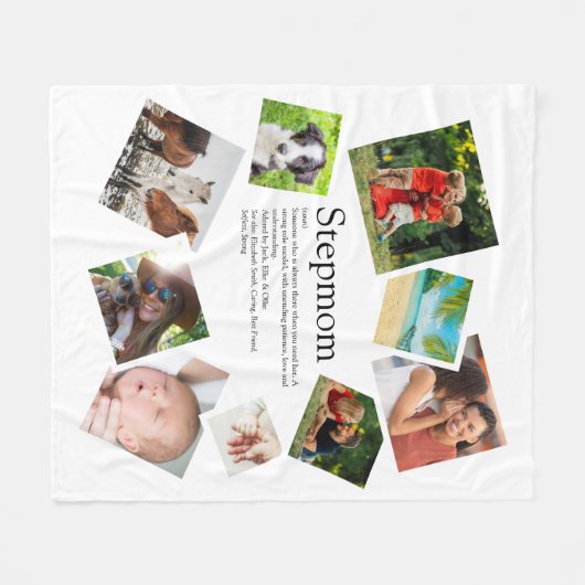 Personalisierte Stepama Definition 9 FotoCollage Fleecedecke (Vorderseite (Horizontal))