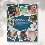 Personalisierte Stepdad Definition 9 Foto Blau Künstlicher Leinwanddruck<br><div class="desc">Personalisieren Sie mit 9 Lieblings-Fotos und personalisierten Texten für Ihren Stiefvater, Stiefvater oder Bonus Papa, um ein einzigartiges Geschenk für Vatertag, Geburtstag, Weihnachten oder jeden Tag, den Sie gewollt, um zu zeigen, wie viel er für Sie bedeutet. Eine perfekte Art, ihm zu zeigen, wie phantastisch er jeden Tag ist. Entwickelt...</div>
