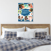 Personalisierte Stepdad Definition 9 Foto Blau Leinwanddruck (Insitu (Schlafzimmer))