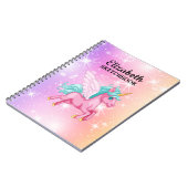 Personalisierte Sterne Sketchbook Notizblock (Linke Seite)