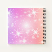 Personalisierte Sterne Sketchbook Notizblock (Rückseite)