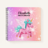 Personalisierte Sterne Sketchbook Notizblock (Vorderseite)