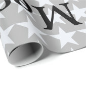Personalisierte Sterne und Namen Geschenkpapier (Rolleneckpunkt)