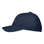 Personalisierte Sternenbrüder der Braut in Rosa Bestickte Baseballkappe (Links)
