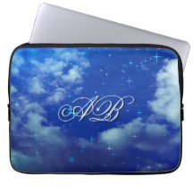Personalisierte Sternennacht-Hülle | Monogramm Lap