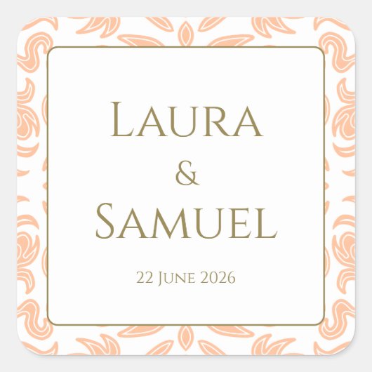 Personalisierte Sticker für die Pfirsichpfirsichpf (Vorderseite)