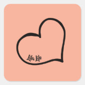 Personalisierte Sticker für Herz (Vorderseite)