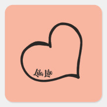 Personalisierte Sticker für Herz