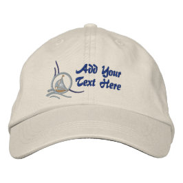 Personalisierte Stickerei mit dem Nautical Sailboa Bestickte Baseballkappe