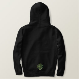 Personalisierte Sticky Monogram-Initialen Bestickter Hoodie