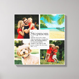 Personalisierte Stiefmutter-Definition 4 Foto-Coll Leinwanddruck