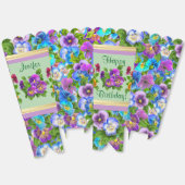Personalisierte Stiefmütterchen-Veilchen-Blumen-Lä Geschenkschachtel (Ungeklappt)