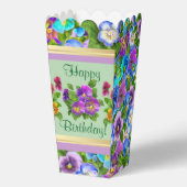 Personalisierte Stiefmütterchen-Veilchen-Blumen-Lä Geschenkschachtel (Vorderseite)