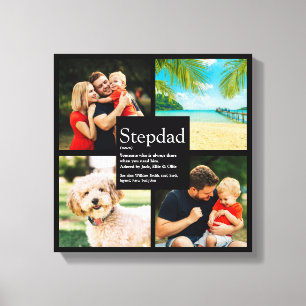 Personalisierte Stiefvater-Definition 4 Foto Schwa Leinwanddruck