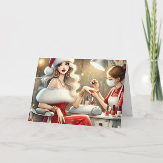 Personalisierte Stilfrauen Maniküre Weihnachten