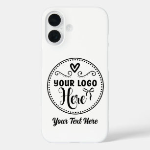 Personalisierte, stilvolle Logos Moderne Markenbez iPhone 16 Hülle