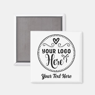 Personalisierte, stilvolle Logos Moderne Markenbez Magnet