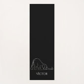 Personalisierte stilvolle Yoga-Pose-Maus u. Yogamatte (Vorderseite)