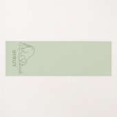 Personalisierte stilvolle Yoga-Pose-Maus u. Yogamatte (Vorderseite (Horizontal))