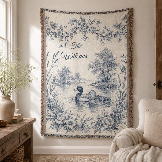 Personalisierte Stockente Decke