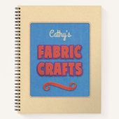 Personalisierte Stoffkunst Notizblock (Vorderseite)
