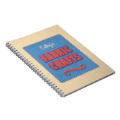 Personalisierte Stoffkunst Notizblock (Rechte Seite)