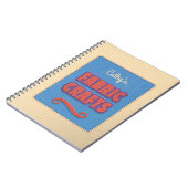 Personalisierte Stoffkunst Notizblock (Linke Seite)