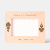 Personalisierte strahlende Strahlen, du bist mein Geätzte Rahmen (Vorderseite)