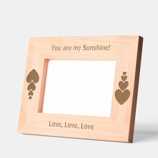 Personalisierte strahlende Strahlen, du bist mein Geätzte Rahmen (Links)