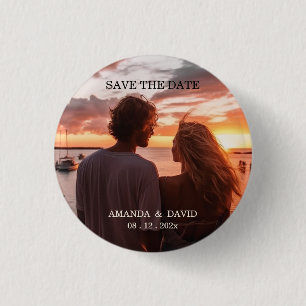Personalisierte Strand-Hochzeitsdestination Button