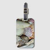 Personalisierte Strand-Muschelfoto Gepäckanhänger (Vorderseite Vertikal)