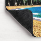 Personalisierte Strand-Palme tropisch Mousepad (Ecke)