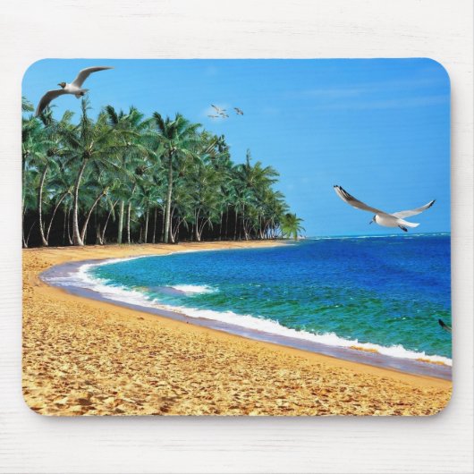 Personalisierte Strand-Palme tropisch Mousepad (Vorne)