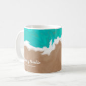 Personalisierte Strände der Paradiesstrandstadt Kaffeetasse (Vorderseite Links)