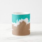 Personalisierte Strände der Paradiesstrandstadt Kaffeetasse (Mittel)