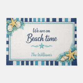 Personalisierte Strandhaus-Willkommensmatte Fußmatte