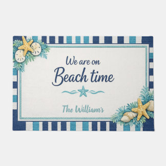 Personalisierte Strandhaus-Willkommensmatte Fußmatte