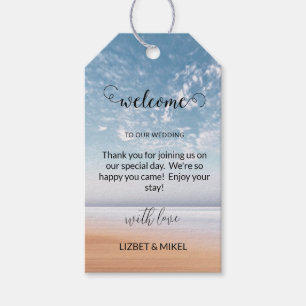 Personalisierte Strandlandschaft Multicolor Geschenkanhänger