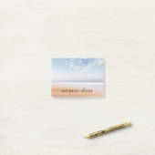 Personalisierte Strandlandschaft Multicolor Post-it Klebezettel (Auf Schreibtisch)